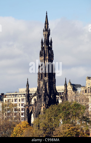 Monument à Sir Walter Scott, Édimbourg, Écosse, Royaume-Uni Banque D'Images