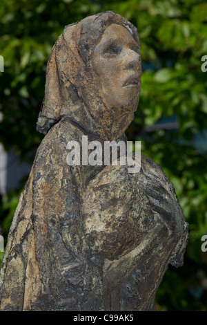 Détail de la Famine Memorial à Dublin, Irlande Banque D'Images