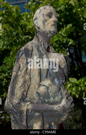 Détail de la Famine Memorial à Dublin, Irlande Banque D'Images