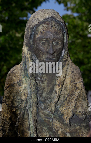 Détail de la Famine Memorial à Dublin, Irlande Banque D'Images