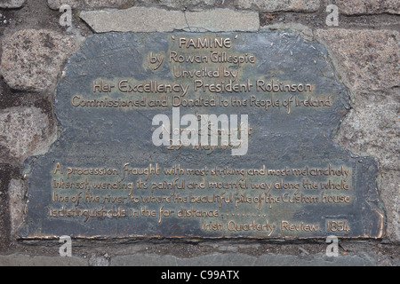 Détail de la Famine Memorial à Dublin, Irlande Banque D'Images