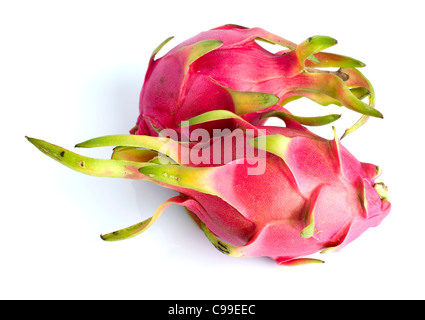 Le Fruit du dragon, également connu sous le nom de pitaya, PITAHAYAS, Huo Guo long, fraise, poire ou nanettikafruit Thanh Long. Banque D'Images