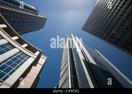 L'architecture moderne de Sydney Central Business District, y compris les 240 mètres de haut tour Chifley. Sydney, Nouvelle-Galles du Sud, un Banque D'Images