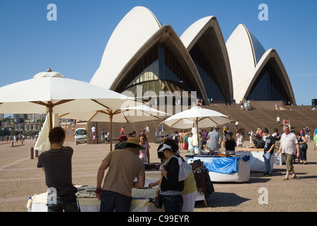 Cale à l'Opéra de Sydney les marchés. Sydney, New South Wales, Australia Banque D'Images