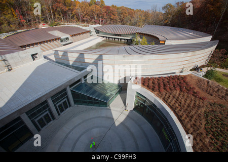 Un aperçu de Crystal Bridges Museum of American Art, Bentonville, Arkansas, États-Unis. Banque D'Images