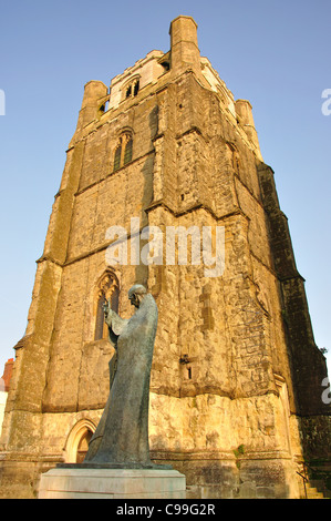 Le 15ème siècle, clocher de la cathédrale de Chichester, Chichester, West Sussex, Angleterre, Royaume-Uni Banque D'Images