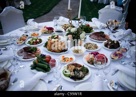 Tachkent. Taskent. L'Ouzbékistan Hotel. L'Ouzbékistan. Wedding Banque D'Images