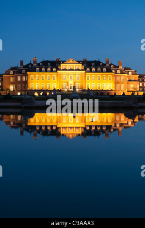 Château fort vaux la nuit, Münster, Rhénanie du Nord-Westphalie, Allemagne, Europe Banque D'Images