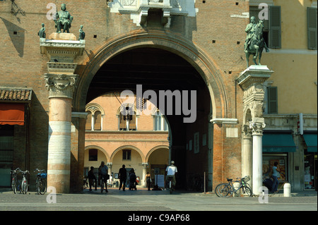 Palazzo Municipale De Ville Ferrara Italie Banque D'Images