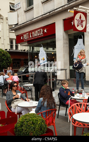 Pret A Manger, St Martin's Place, London, England, UK Banque D'Images