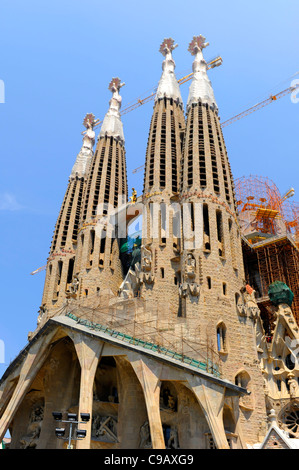 La Sagrada Familia de Gaudi's Unfinished Cathedra lBarcelona Espagne Europe Catalogne Banque D'Images