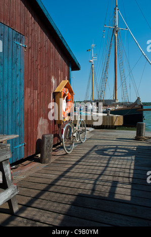 Quartier Maritime Mariehamn Åland Finlande Banque D'Images