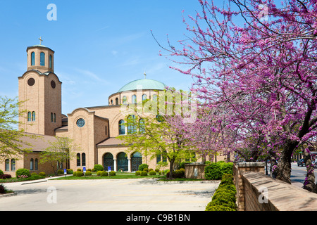 L'Annonciation - Cathédrale orthodoxe grecque à Columbus, Ohio. Banque D'Images