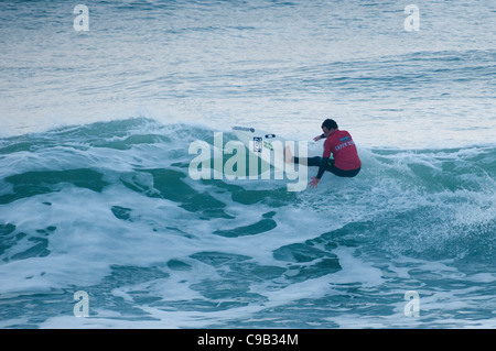 L'implacable Super Séries UK Pro Surf Tour a été à Newquay pour un autre événement, le 10 novembre 2011 Banque D'Images