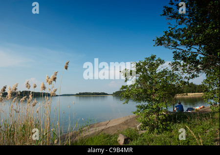 L'île de Korppoo archipel de Turku Finlande Banque D'Images
