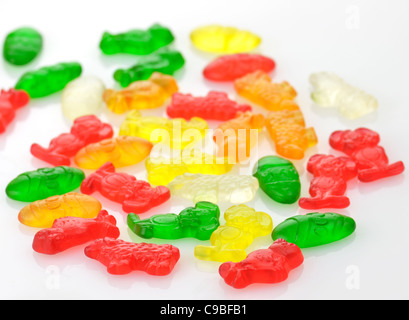 Bonbons colorés , close up shot pour le fond Banque D'Images