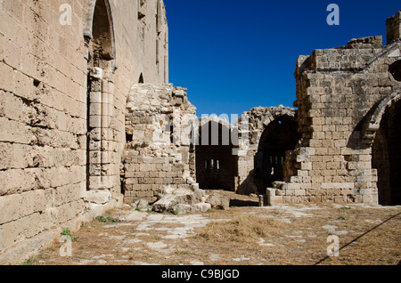 Les ruines de l'église St Syméon, Famagusta, Chypre du Nord Banque D'Images