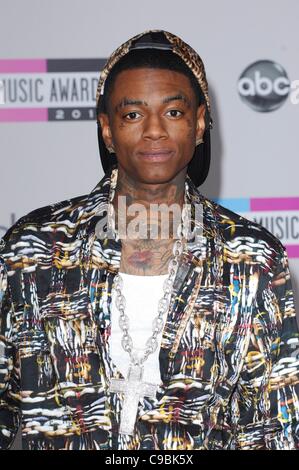 Soulja Boy au niveau des arrivées pour la 38e conférence annuelle de l'American Music Awards - Arrivals, Nokia Theatre à Los Angeles. Vivre, Los Angeles, CA 20 novembre 2011. Photo par : Elizabeth Goodenough/Everett Collection Banque D'Images