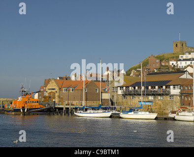 Bateau de sauvetage George et Mary Webb amarré à Whitby North Yorkshire Angleterre Royaume-Uni GB Grande-Bretagne Banque D'Images