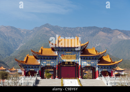 Temple Chongsheng dans la ville de Dali, Yunnan Province, China Banque D'Images