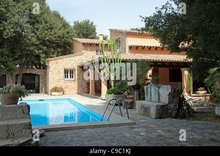 Villa avec piscine près de Puerto Pollensa à Majorque Banque D'Images