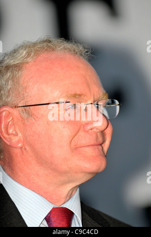 L'Irlande du vice-premier ministre et le Sinn Fein, Martin McGuinness. Banque D'Images