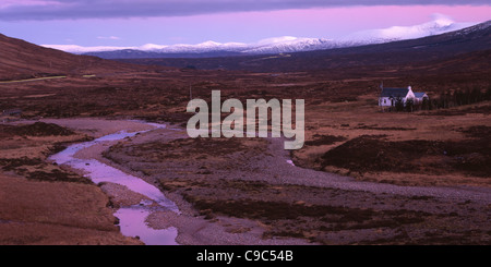 Cottage, Glencoe Banque D'Images