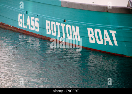 Le port en bateau à fond de verre Banque D'Images