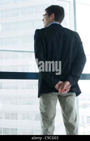 À la fenêtre de l'exécutif Banque D'Images