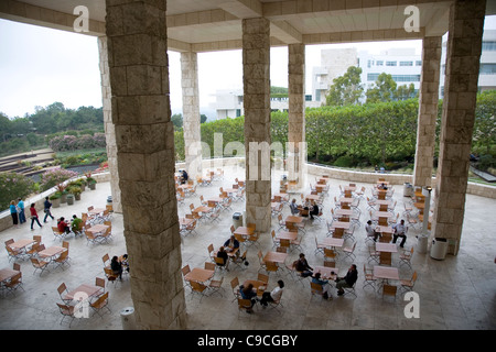 Un café au Musée Getty Center, en Californie Banque D'Images