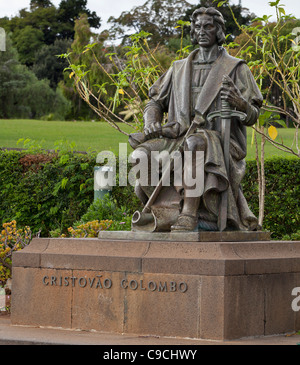 Christopher Columbus Memorial dans le Parque de Santa Catarina - Madeira, Portugal, Europe Banque D'Images