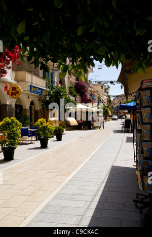 21 mai rue, ville de Zakynthos, zante zakynthos/, îles Ioniennes, Grèce. Banque D'Images