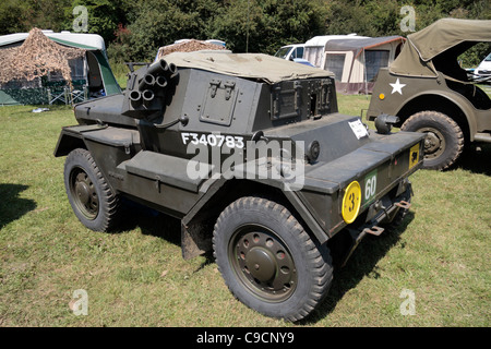 Un scout car Daimler Dingo sur l'affichage à la guerre de 2011 et à la paix, Hop Farm Paddock Wood, Kent, UK. Banque D'Images