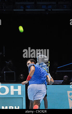 22.11.2011 Londres, Angleterre Yanina de France lors de son match de round robin contre Mardy Fish des États-Unis d'Amérique à la Tennis Barclays ATP World Tour Finals 2011 au 02 London Arena. Banque D'Images