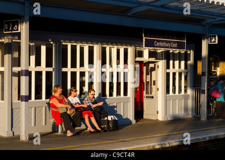 La gare de l'est de Canterbury Canterbury en Angleterre, Banque D'Images