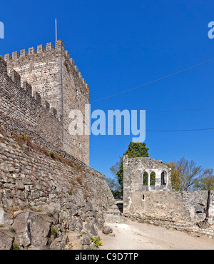 Le château de Leiria. Leiria, Portugal. Banque D'Images