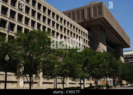 F.B.I. (Federal Bureau of Investigation). De l'extérieur. Washington D.C. United States. Banque D'Images