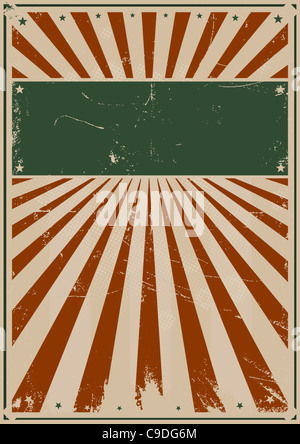 Illustration d'un Grunge american style quatrième de juillet poster Banque D'Images