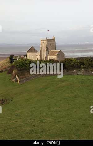 Eglise de St Nicholas, en amont, Weston Super Mare, Somerset, Angleterre, Royaume-Uni Banque D'Images