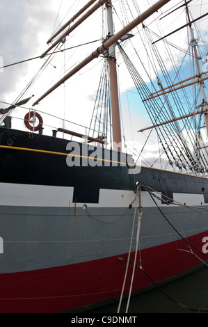 Bateau à voile à Balclutha docked in San Francisco California Banque D'Images