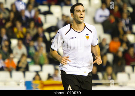 23/11/2011. Valencia, Espagne match de football entre Valencia Club de Futbol et KRC Genk, Journée 5, Ligue des Champions, Groupe E ------------------------------------- Rami Adl depuis Valence CF Banque D'Images