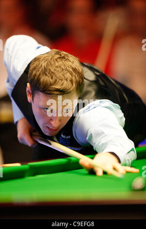 RICKY WALDEN UK SNOOKER CHAMPIONSHIP YORK BARBICAN YORK Angleterre 07 Décembre 2011 Banque D'Images