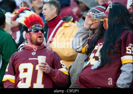 11 déc., 2011 - Landover, Maryland, United States of America - fan de NFL, Landover Md ; New England Patriots défaite Redskins de Washington 34 - 27 (Crédit Image : © Roland Pintilie/ZUMAPRESS.com)/Southcreek Banque D'Images