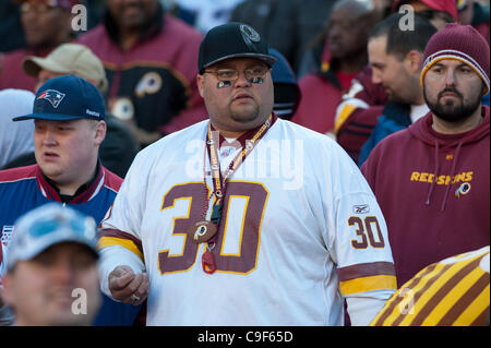 11 déc., 2011 - Landover, Maryland, United States of America - fan de NFL, Landover Md ; New England Patriots défaite Redskins de Washington 34 - 27 (Crédit Image : © Roland Pintilie/ZUMAPRESS.com)/Southcreek Banque D'Images