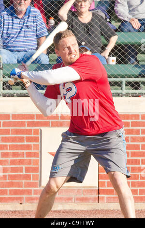 17 mars 2011 - Houston, Texas, États-Unis - Philadelphia Phillies RF Hunter Pence participant à la home-run derby au cours de sa 3ème Conférence Annuelle Hunter Pence au camp de baseball Baseball USA à Houston, TX. (Crédit Image : © Juan DeLeon/Southcreek/ZUMAPRESS.com) Banque D'Images