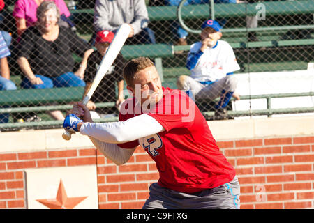 17 mars 2011 - Houston, Texas, États-Unis - Philadelphia Phillies RF Hunter Pence participant à la home-run derby au cours de sa 3ème Conférence Annuelle Hunter Pence au camp de baseball Baseball USA à Houston, TX. (Crédit Image : © Juan DeLeon/Southcreek/ZUMAPRESS.com) Banque D'Images