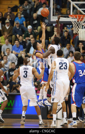 22 déc., 2011 - Villanova, New York, États-Unis - dans un jeu joué au pavillon de Villanova, en Pennsylvanie. Villanova bat l'américain par un score de 73-52. (Crédit Image : © Mike Southcreek/ZUMAPRESS.com)/human life by Sylvester Graham Banque D'Images