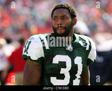 1 janvier, 2012 Gaedens - Miami, Floride, États-Unis - New York Jets Antonio Cromartie évoluait (31) pendant le jeu entre les dauphins et les Jets au Sun Life Stadium de Miami Gardens en Floride. Défaite des Dolphins de Miami New York Jets 19 - 17 (Crédit Image : © Luis Blanco/Southcreek/ZUMApress.com) Banque D'Images