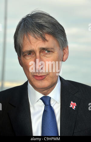 Philip Hammond MP, Ministre de la Défense, UK Banque D'Images