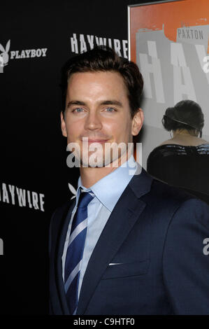 Le 6 janvier 2012 - Hollywood, Californie, États-Unis - Matt Bomer lors de la première de la nouvelle animation de médias Relativité HAYWIRE, tenu à le Directeur Guild of America Theater, le 5 janvier 2012, à Los Angeles.(Image Crédit : Â© Michael Germana/Globe Photos/ZUMAPRESS.com) Banque D'Images